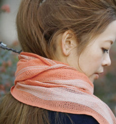 オレンジマフラーモデル着用