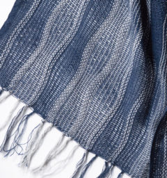 インディゴマフラー商品アップ