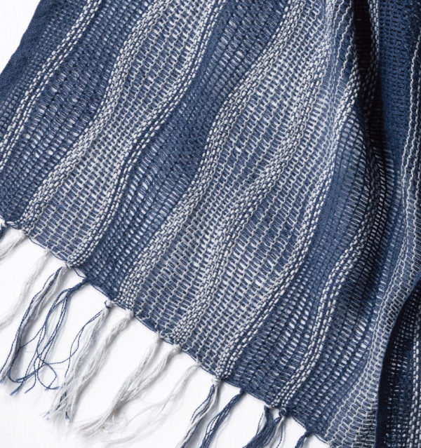 インディゴマフラー商品アップ