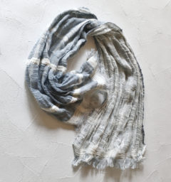 ブルーショートマフラー商品全体